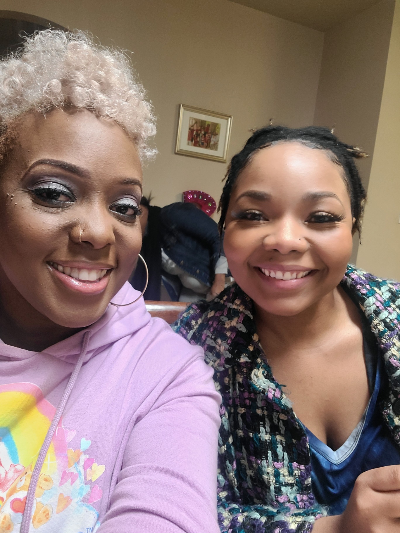Smiles after a night of fellowship.