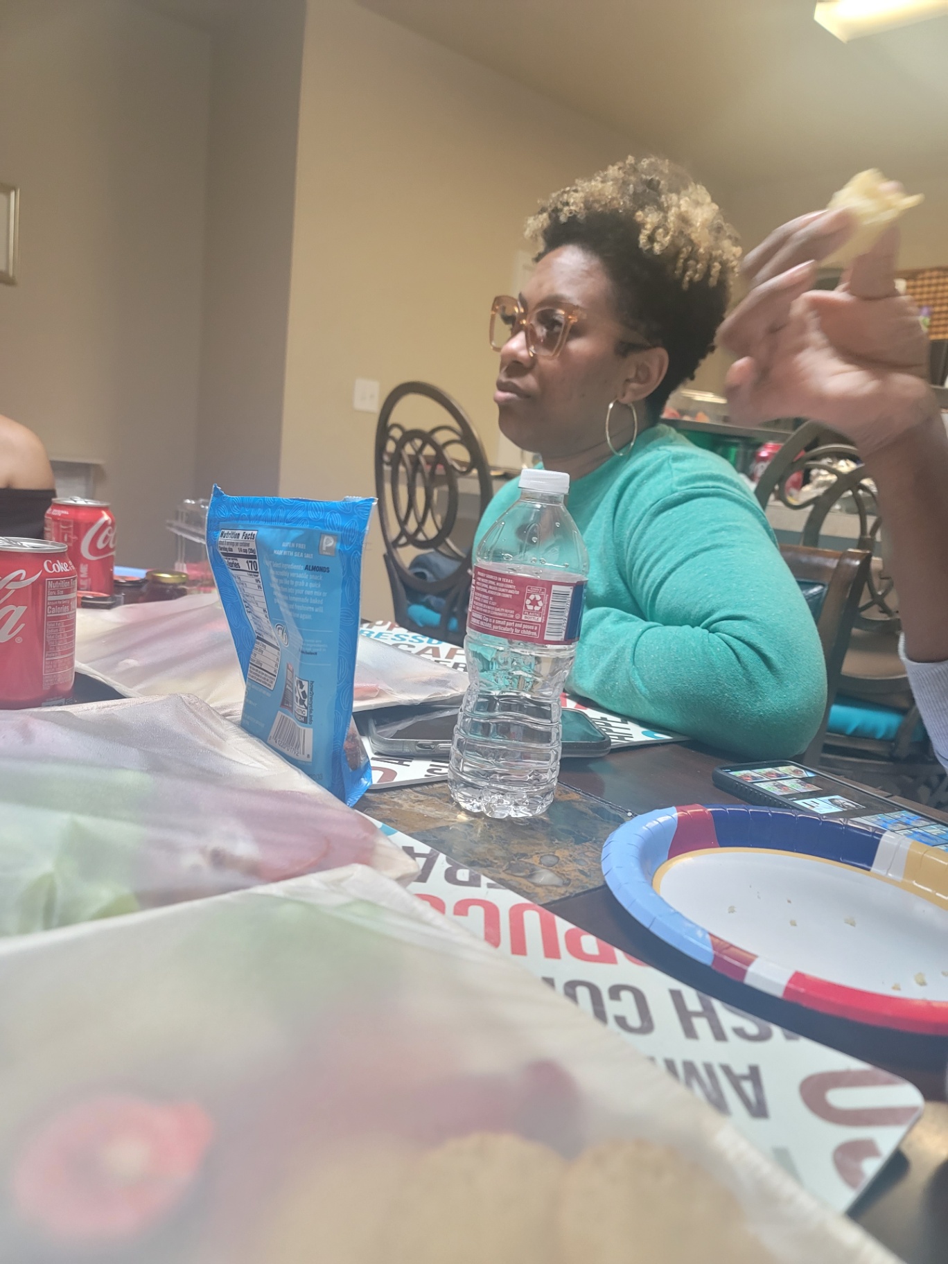 Real talk over snacks and soda.